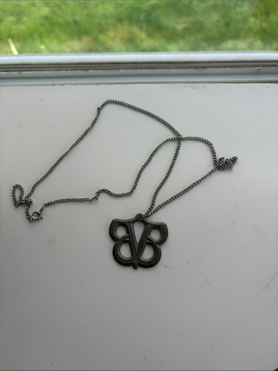 Jewelry - Black Veil Brides BVB Logo Necklace Black Silver Tone Emo Scene Jewelry